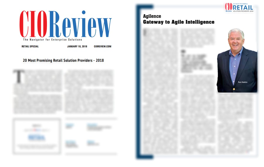 CIOReview Magazine Names Agilence One of the 20 Most Promising Retail Solution Providers for 2018