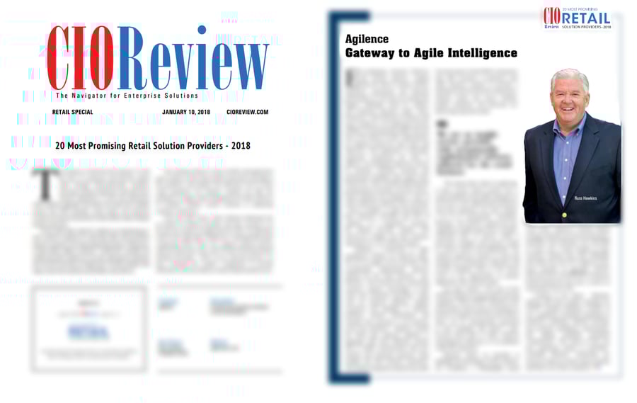 CIOReview Magazine Names Agilence One of the 20 Most Promising Retail Solution Providers for 2018